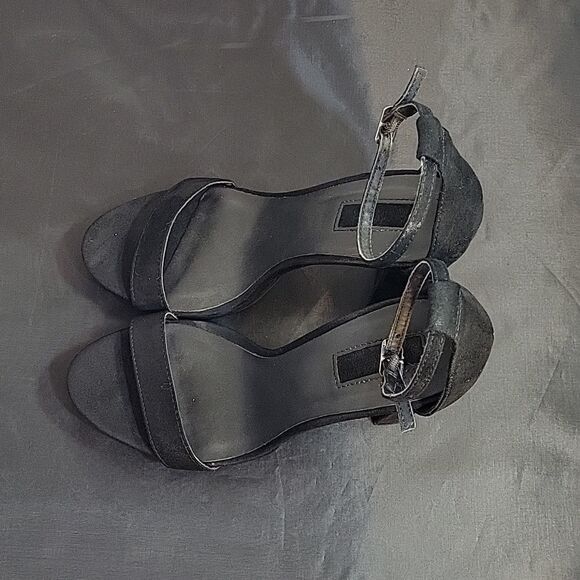 FOREVER 21 ANKLE STRAP BLOCK HEEL OPEN TOE WOMEN"S SANDAL - Picture 8 of 13